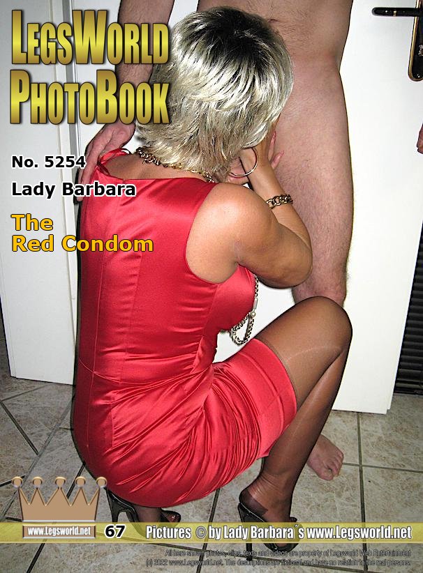 Ebook: 5254 - Lady Barbara
The Red Condom
In this clip series Member Markus actually came to dance in my bar with me. After I told him on the phone that I would wear a red dress and high mules, he brought red condoms. So I went first in the squat and put him on one of the condoms. Because Markus has such a thick Glans, I went into the squat position and wanted to suck his horny big thing.