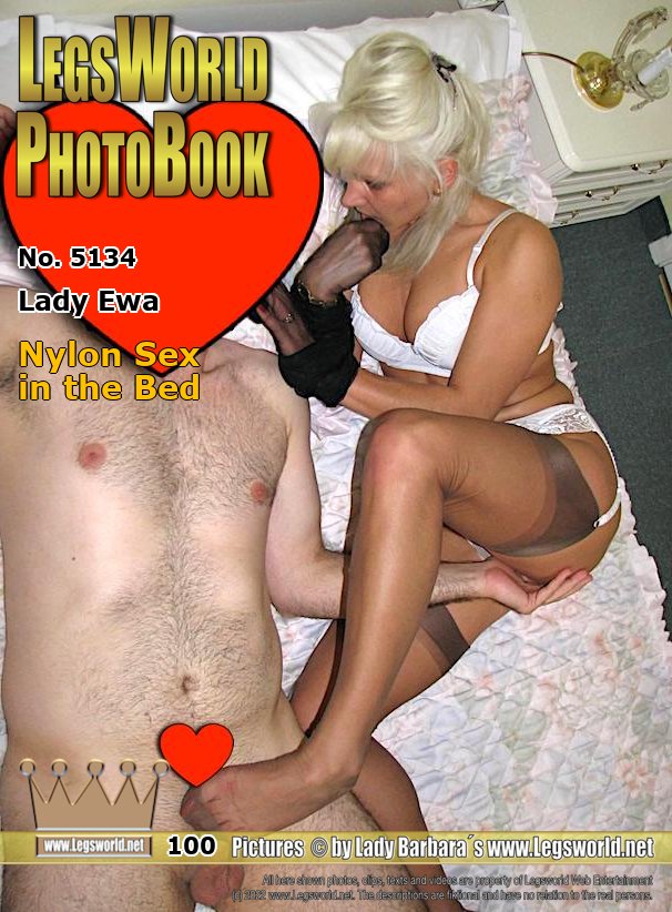 Ebook: 5134 - Lady Ewa
Nylon Sex in the Bed
This slave is treated extensively and very empathetically by the Lady on her hotel bed, and is treated by the Lady with a nylon cock massage, tramling and facesitting. The Lady wears therewhile white lingerie and sheer beige nylon stockings and lays down lovingly to her slave into the bed and they have hot nylon sex.