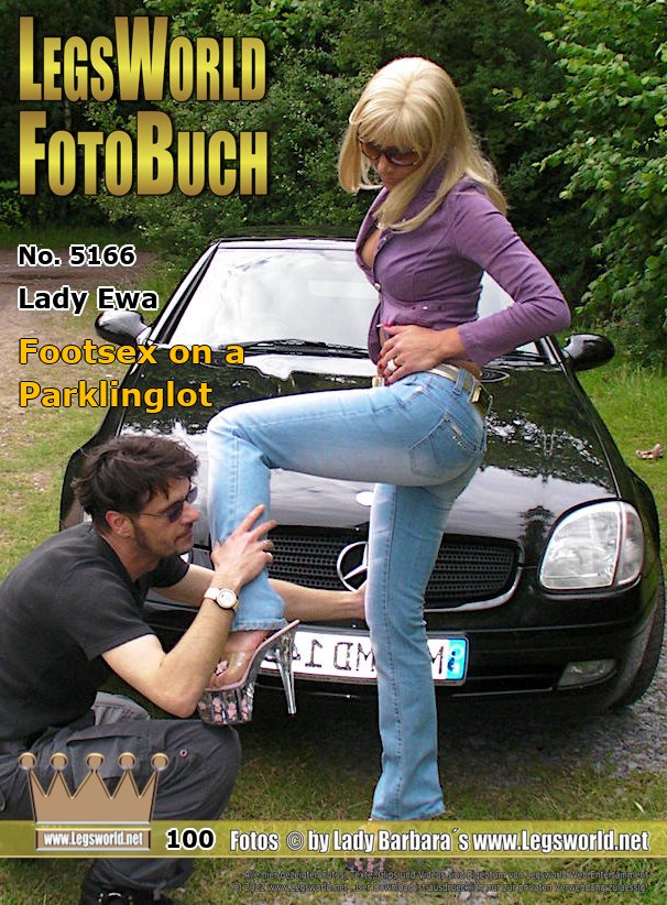 Ebook: 5166 - Lady Ewa
Footsex on a Parklinglot
Lady Ewa went in jeans and plateau mules on her bare feet with my slave to a forest parking lot. There, the Lady meets Member Markus from Aachen, and gives him her bare feet to lick. Then the hot guy can rub his dick on the feet of the Polish mistress and jerk on the toes while she slowly takes off her jeans.