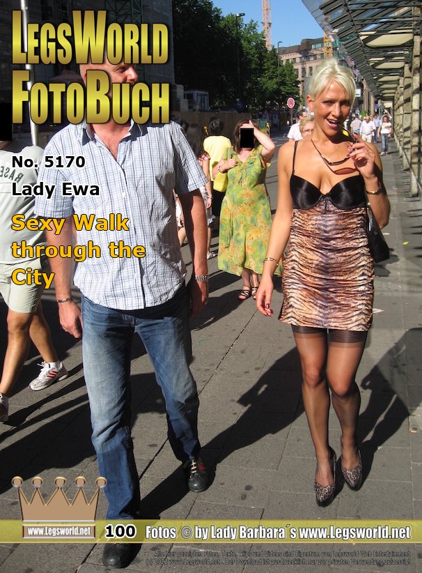 Ebook: 5170 - Lady Ewa
Sexy Walk through the City
Lady Ewa is walking today with a member in sexy clothes through the city of Duesseldorf. The far too short skirt skirt makes the stockings tops visible for everyone, not only when the Polish bends over. I bet, that some wankers were following Lady Ewa and her comanion. Aybe also you?