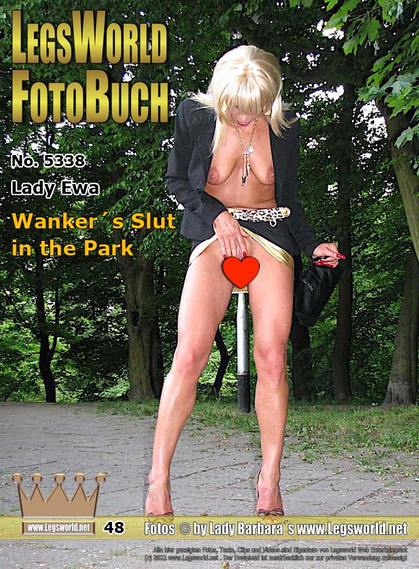 Ebook: 5338 - Lady Ewa
Wanker´s Slut in the Park
Lady Ewa is here at the beginning of her career as Public Wanker´s Objekt. Half naked, only in15cm high leopard pumps with toe opening, the sexy Polish walks through a park in the Ruhr area in Duisburg and shows her muscular legs, her shaved pussy and her well-trained butt in front of secret voyeurs. Unfortunately, none of them wanted to come before the camera, but they all rubbed their cocks vigorously.