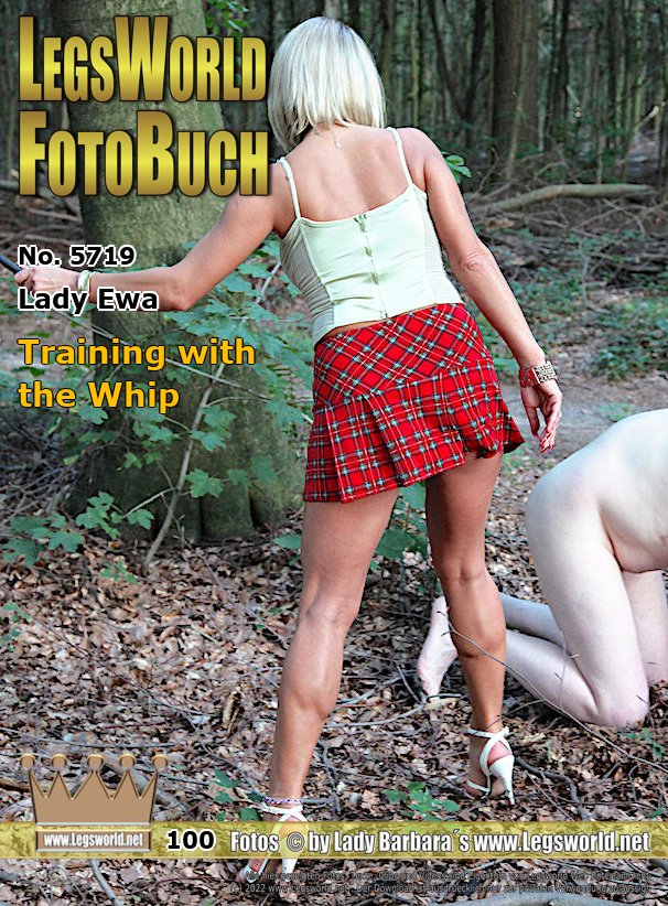 Ebook: 5719 - Lady Ewa
Training with the Whip
This member disobeyed and was taken by Lady Ewa to the forest near Leverkusen. There Rainer had to undress stark naked and got to feel Ewas whip and her hard hand. The Polish Lady was dressed in sandals and Scots mini when she whippped his buttocks until his butt had clear welts. Series incl. 5 min video.