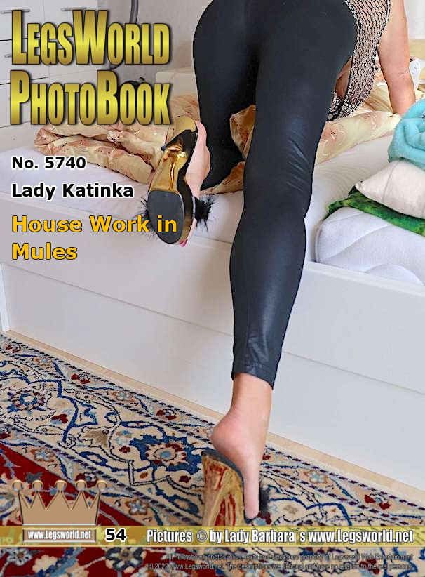 Ebook: 5740 - Lady Katinka
House Work in Mules
In a tight black leggings and high heeled, black pompom mules with golden plateau, Katinka is cleaning her apartment. Then she lies down on the bed and plays with her hands in the leggings at her wet cunt. Finally she pulls down the leggins over her buttocks and shows you her wet hole. Would you like to meet her live in the Ruhr area today? Then send us an email.
