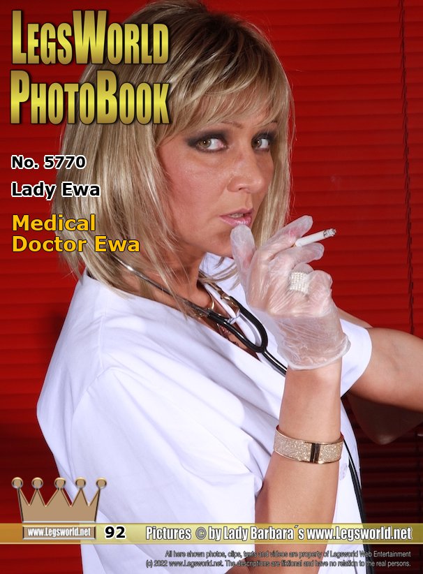 Ebook: 5770 - Lady Ewa
Medical Doctor Ewa
A member is extensively examined on the gyn chair by the Polish doctor and has to milk with tied eggs. Here, Dr. med. Ewa K. (who smokes a cigarette before the examination) is wearing very sheer nylons and high-heeled pumps and her hands are covered with sensitive latex gloves. Dr. Ewa treats the balls and the dick of the patient, until at the end he has to milk.