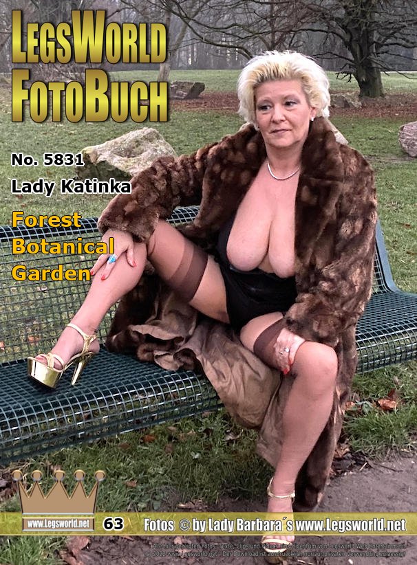 Ebook: 5831 - Lady Katinka
Forest Botanical Garden
On Wednesday we took pictures with Katinka in the foggy forest botanical garden in Cologne. The nylon-enthusiastic hobby whore presents herself under the fur coat in sheer seamed nylons and vintage sandals with plateau on a bench. Maybe you want to be there with her when the weather is nice.