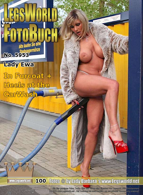 Ebook: 5953 - Lady Ewa
In Furcoat + Heels at the CarWash
Lady Ewa poses in high-heeled platform mules and naked under her fur coat in the evening on a car wash in Cologne and plays with the hose of the vacuum cleaner on her cunt. After throwing in 2 euros, the labia and clitoris were sucked in properly. The naked Polish woman is secretly observed by an old voyeur.