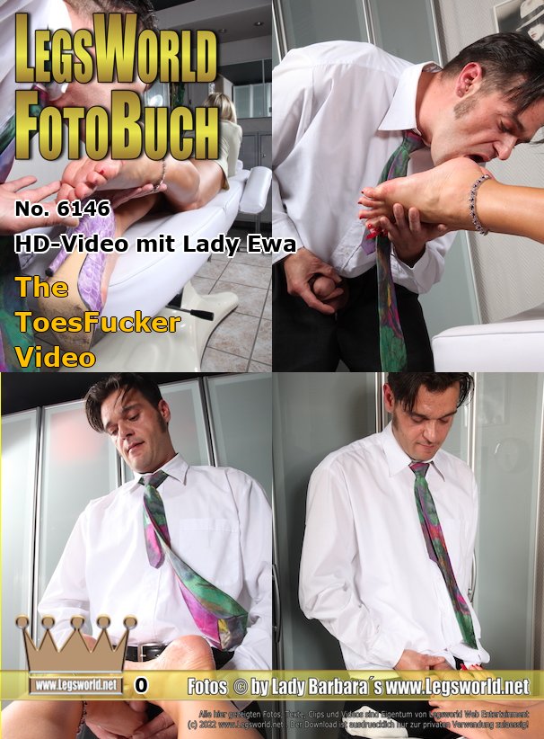 Ebook: 6146 - HD-Video mit Lady Ewa
The ToesFucker Video
Here is the video for the photo series. Member Markus, who drove Lady Ewa on a shopping spree, could only think of one thing the whole time: to use the Ladys hot feet. Finally it was time, the horny foot fan was allowed to take off the Ladys tight pumps and inhale her bitter foot sweat. He licked her toes and the wide soles, before he took his thick cock out of his pants and rubbed it again and again on the soles of her feet until Ewa took the cock between her feet to let him fuck her toes.