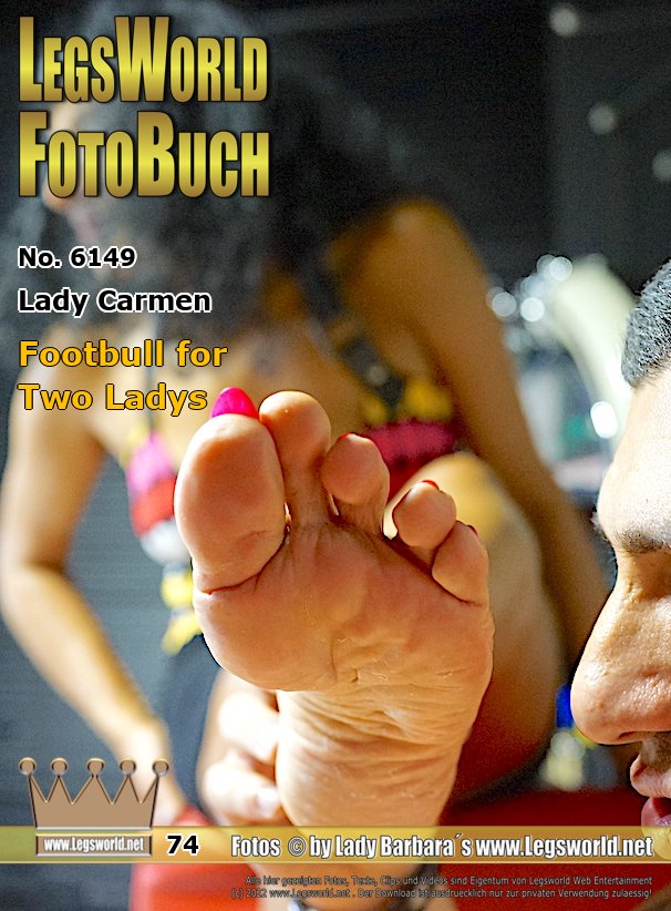 Ebook: 6149 - Lady Carmen
Footbull for Two Ladys
I am talking to Lady Carmen on the red sofa in my basement bar when I bring my foot bull to us. Carmen is absolutely thrilled with his big, hard cock. So Orkan quickly gets to feel our shoes and especially our bare toes on his balls and on his big dick. In the end, he jerks a hot load of cum on Carmens toes.