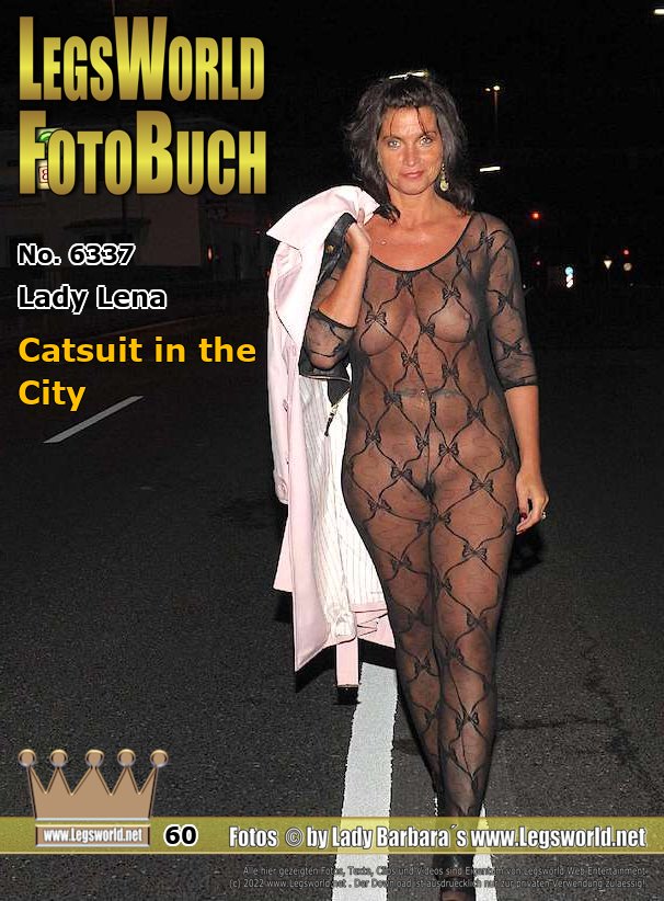 Ebook: 6337 - Lady Lena
Catsuit in the City
Member mats from Hanover wanted to observe a sexy Lady secretly in a Catsuit in the city at night. Therefore, executive secretary Lena this night strolls around in Krefeld nearly naked only with a black, ouvert Catsuit and high-heeled sandals. She walks over a bridge, through an S-Bahn station and is posing in front of an advertising column.