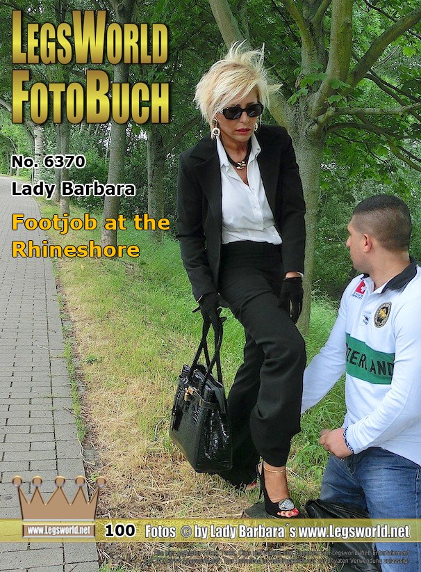 Ebook: 6370 - Lady Barbara
Footjob at the Rhineshore
After a walk on the Rhine promenade in Düsseldorf, Orkan got so hot on my tits and feet that he wanted to unload his balls on my toes. We drove to the Rhine beach near the harbor, where he first touched my ass and then he wanted a footjob. This update also features the slow-motion videos footfucking, tit wiggling and ass grabbing.