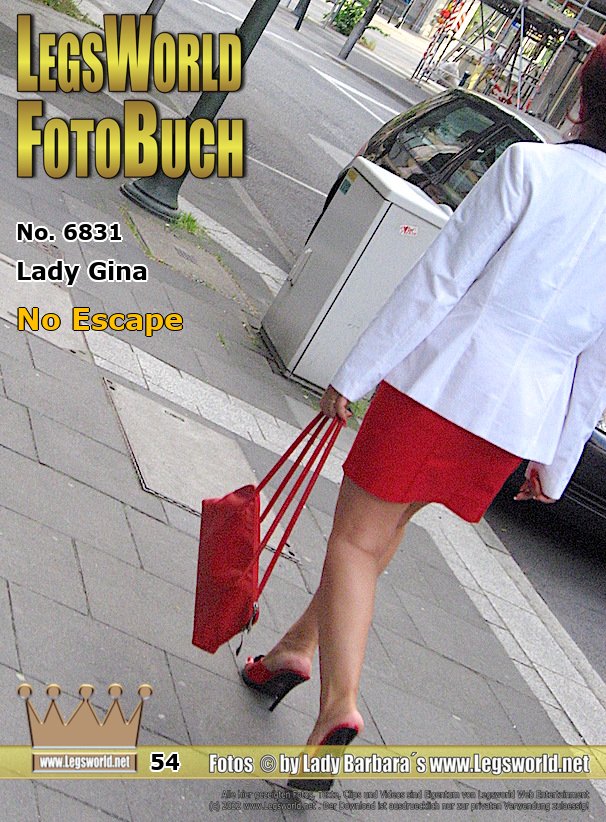 Ebook: 6831 - Lady Gina
No Escape
With an elegant red and white suit and a transparent black blouse underneath, the mature, elegant Gina staggers lonely through the city of Düsseldorf on 14 cm high heeled mules. And so she promptly attracted a peeper who photographed the Polish woman on her stroll. Lucky for us. As you could see, this peeper wasnt the only one staring at Gina. There were a lot of open and secret glances from male passers-by for the woman with the transparent blouse.