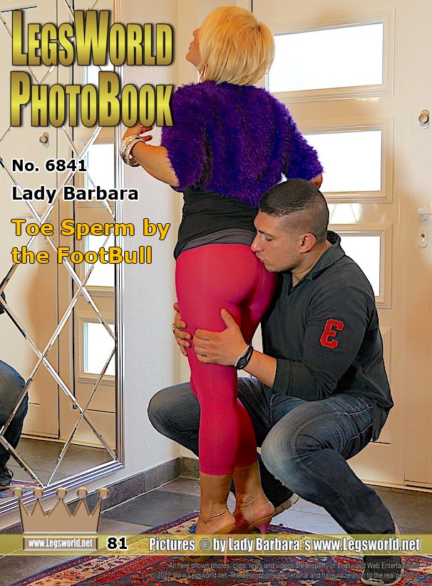 Ebook: 6841 - Lady Barbara
Toe Sperm by the FootBull
I had just put on tight leggings and a pair of expensive mules by Gianmarco Lorenzi when I got a surprise visit from my faithful foot stallion. As soon as he had welcomed me with a hug, the horny goat rubbed his dick on my sexy feet in the noble mules. After only two minutes, he jerked the first horny load of sperm on my toes without warning. Your porn toes need this! he always says.