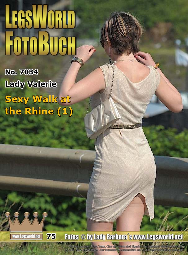 Ebook: 7034 - Lady Valerie
Sexy Walk at the Rhine (1)
In the beginngs she wears a beige dress, but then Valerie stumbles along a street beside the river Rhine only in black lingerie and sheer skin-colored nylon stockings on suspenders on her colorful sandals. Well, the heels could be higher and thinner. But what people think of her and whether they think the young Russian is a whore, Valerie doesn