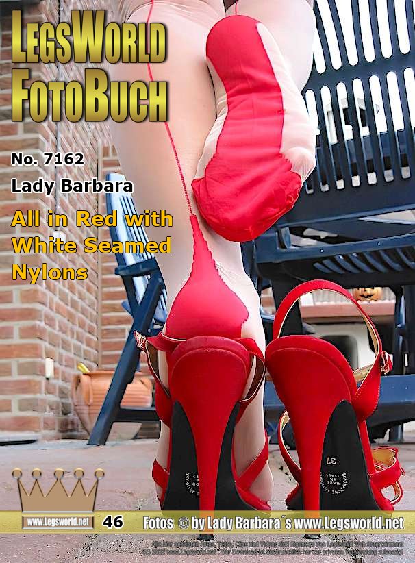 Ebook: 7162 - Lady Barbara
All in Red with White Seamed Nylons
After I strolled through Krefeld without nylons in this dress the day before yesterday, I put on afterwards some nylons when I was at home. Then I