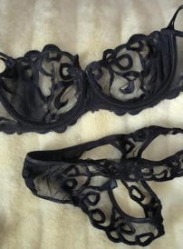 Worn by Lady Barbara : Used exclusive lingerie set, worn right now and just used by me personally. On request, you can get the panty with fresh tracks or Droplets at no extra charge. I send discreet and wrapped in foil. Please note that I take a shower daily. So it smells more discreetly like me and my perfume. If you want it stronger, please ask. The images are example, I send a currently worn set.<br> <red>Just send me an email with the order number, you will then receive further information regarding the payment. I am also happy to answer any questions you may have about the order. The sale is private, the shipping is very discreet as registered mail or DHL package with tracking number. Parcel station, fantasy sender or shipping without tracking at your risk. Private sale: No exchange, no return. Delivery within Germany is free. abroad on request.</red></small>